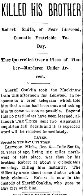 Bay City Daily Tribune 1890-12-06-1 clip
